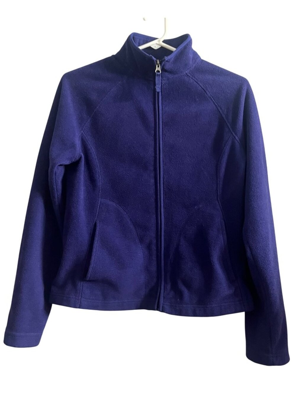 Plum Purple Cozy Fleece Full-Zip Casual Outdoor Sporty Jacket Womens XS Merona